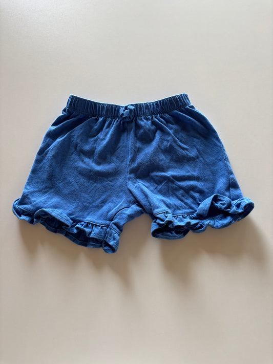 Blue Ruffle Shorts