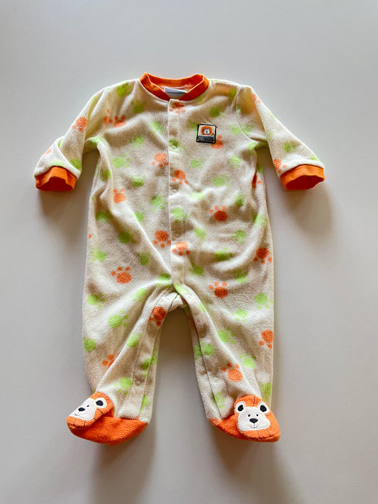 Yellow Green & Orange Lion Fleece Sleeper