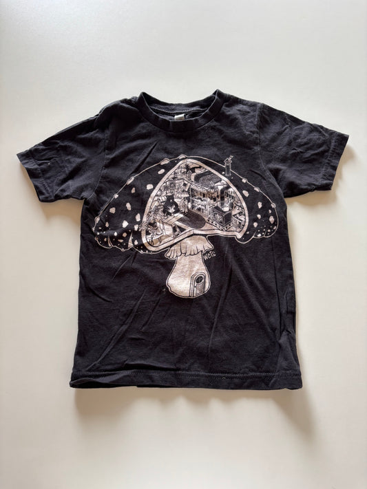 Black Mushroom House Tee
