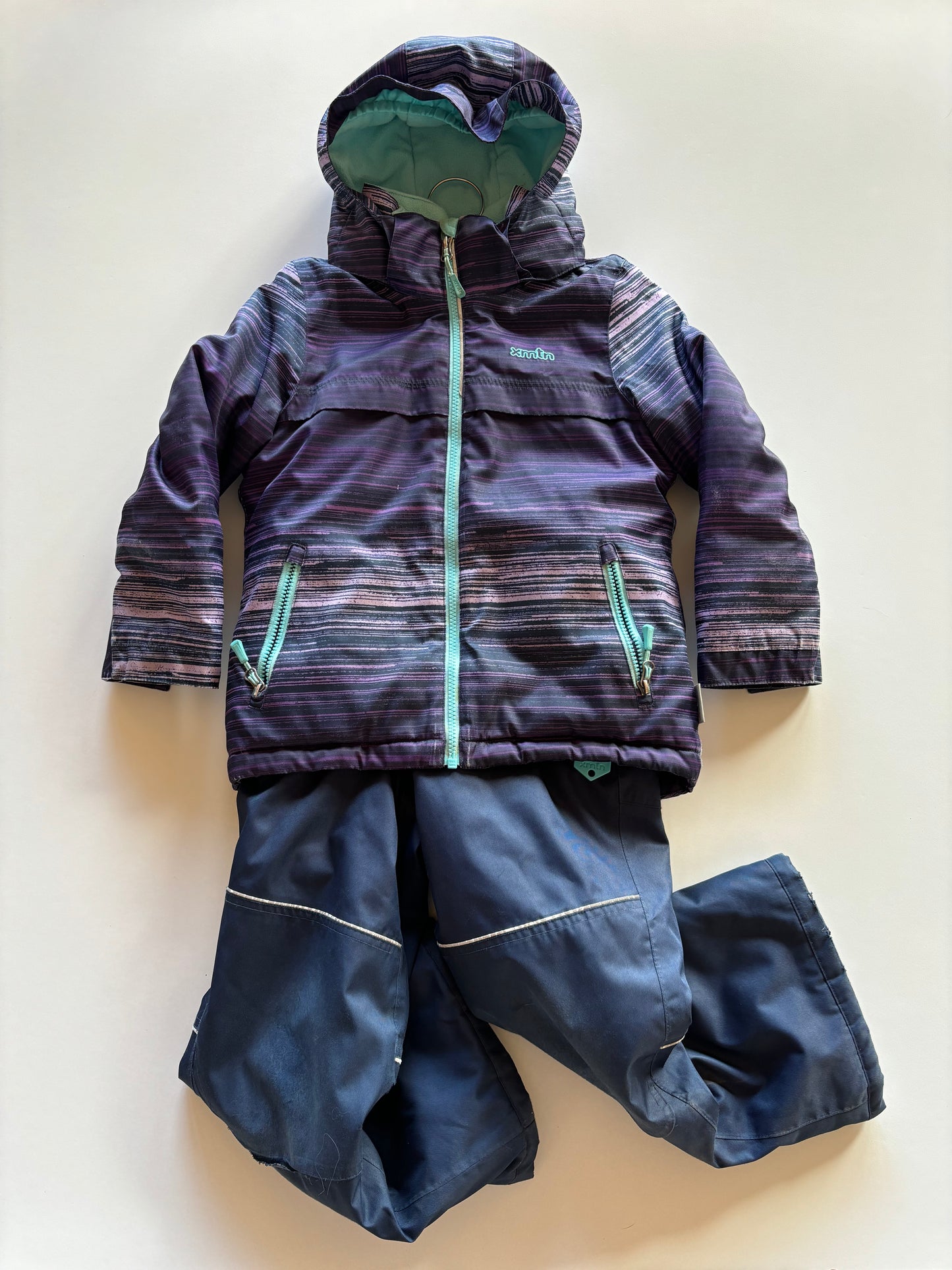 2pc Purple & Blue Snow Suit