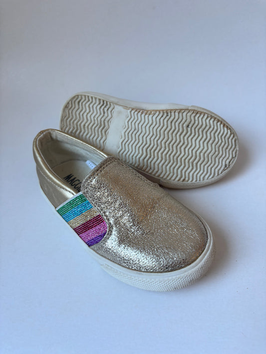 Shiny Gold & Rainbow Shoes