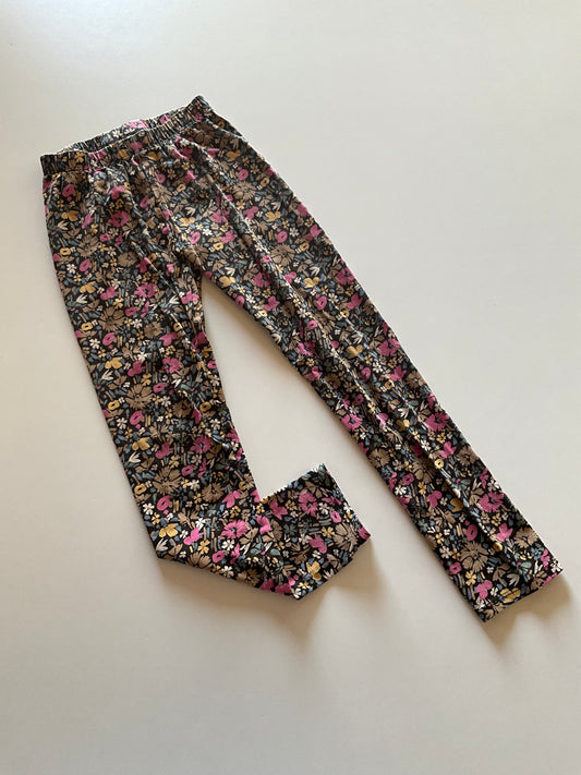 Brown Floral Leggings