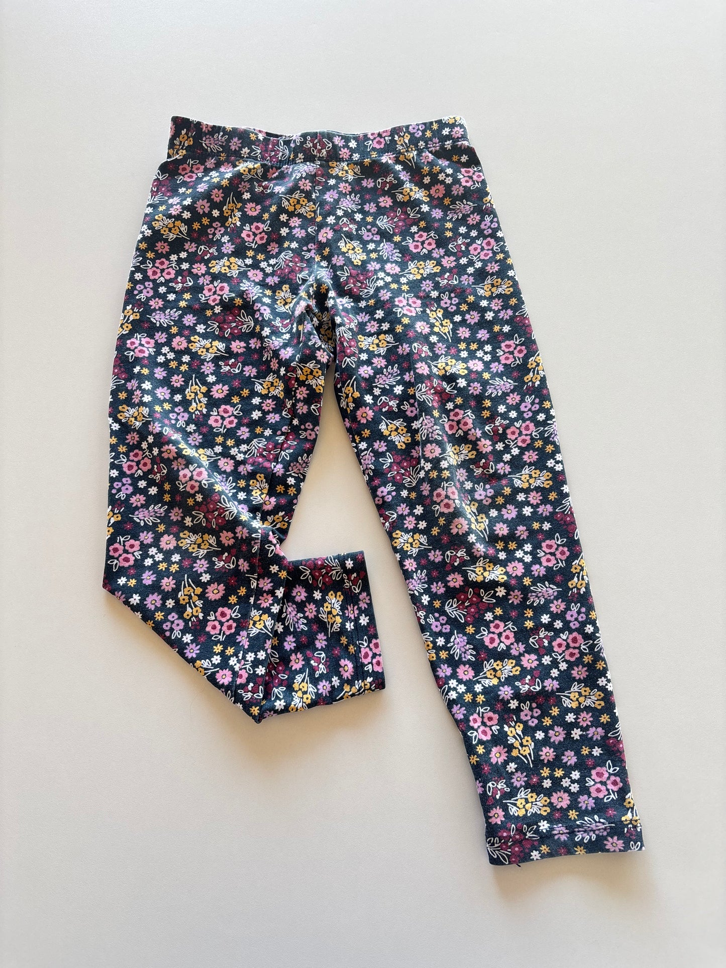 Charcoal Floral Leggings