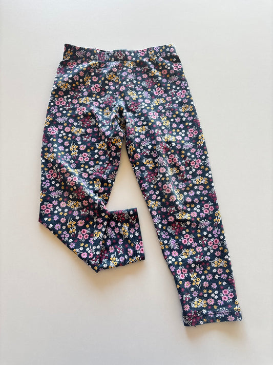 Charcoal Floral Leggings