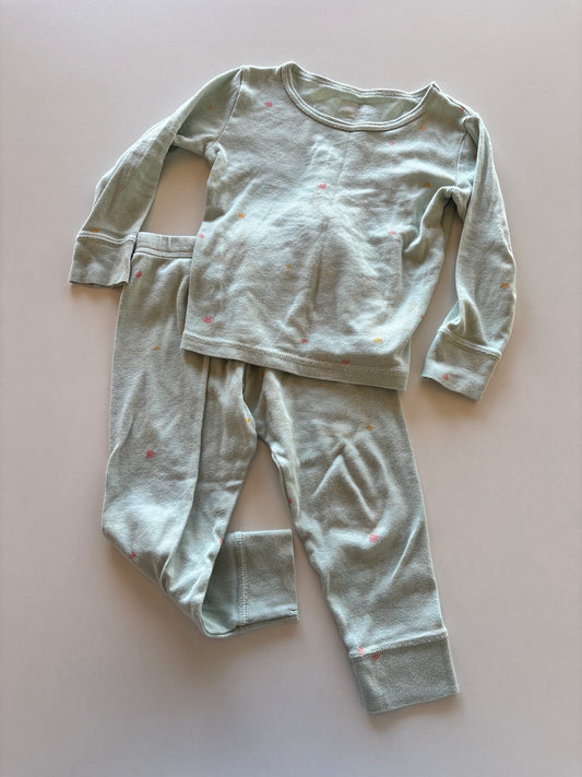 2pc Mint Cacti Pajamas