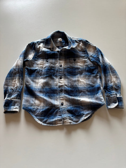 Blue Plaid Flannel Shirt