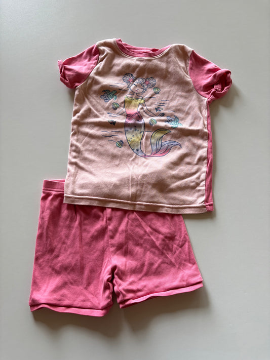 2pc Pink Mermaid Pajamas