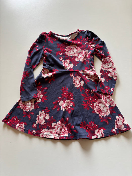 Blue & Red Floral Dress