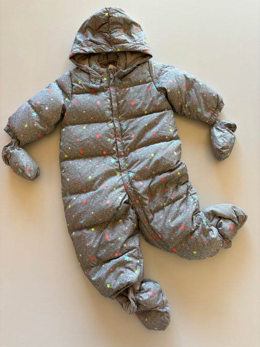 5pc Grey & Stars Down Snow Suit