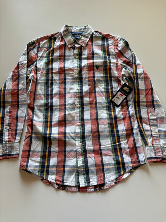 BNWT Colourful Plaid Button Up Shirt