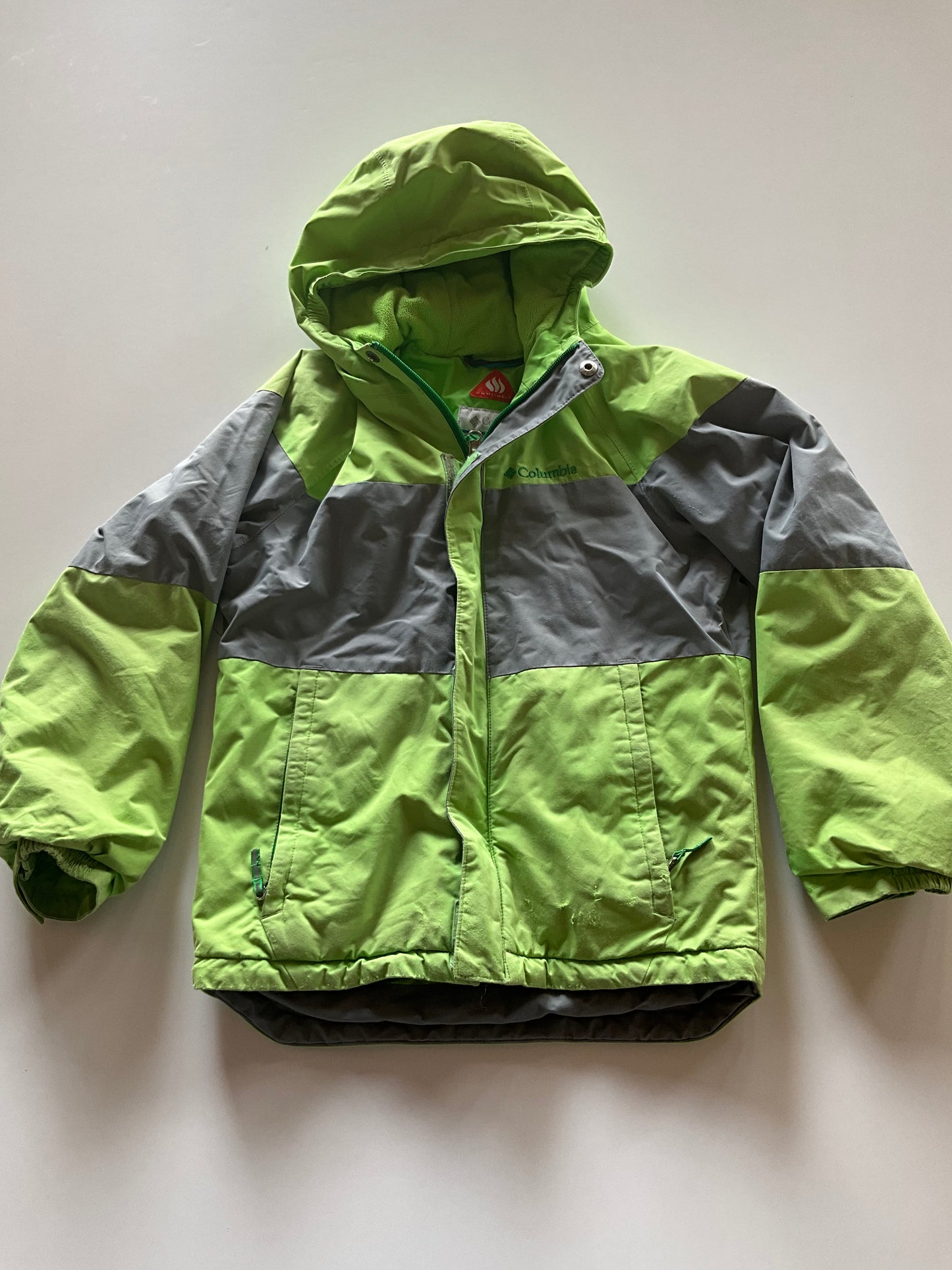 Green & Grey Columbia Winter Jacket