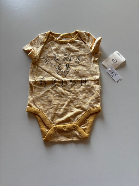 BNWT Yellow Home Grown Onesie