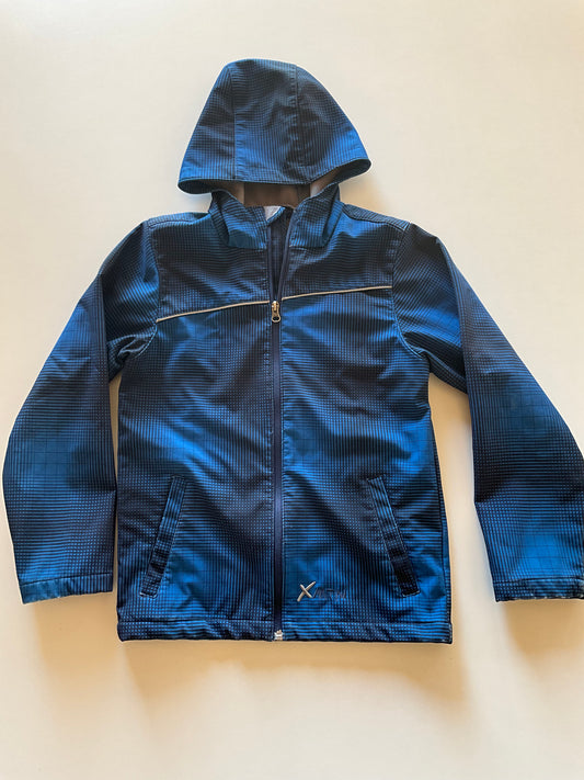 Blue Patterned Rain Jacket
