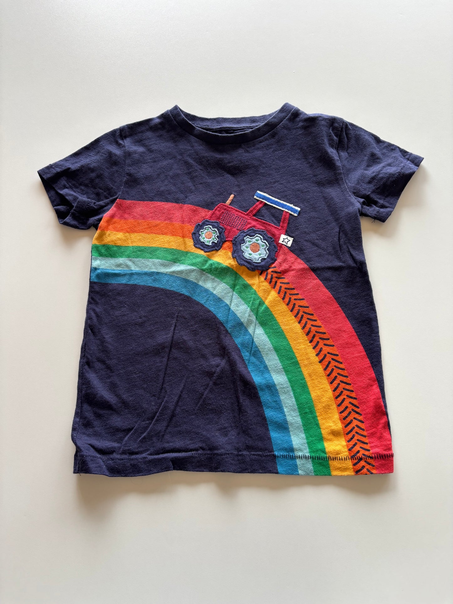 Navy Rainbow Tractor Tee