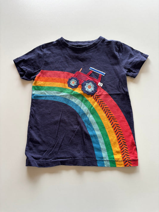 Navy Rainbow Tractor Tee
