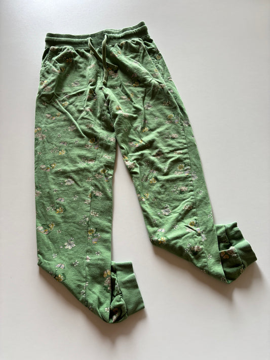 Green Floral Joggers