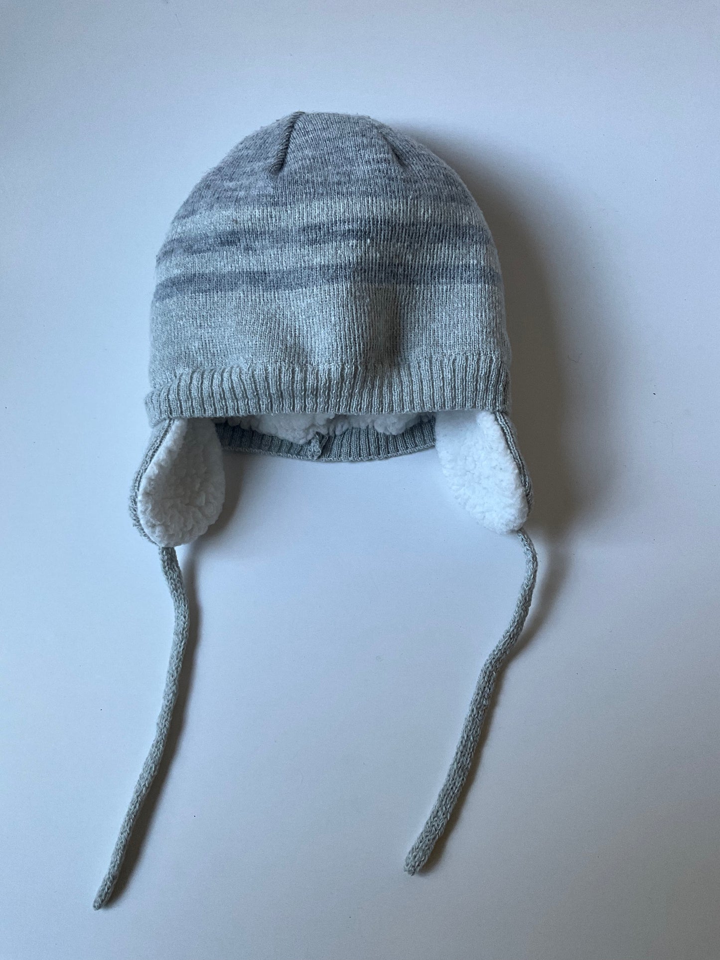 Super Cozy Grey Striped Toque