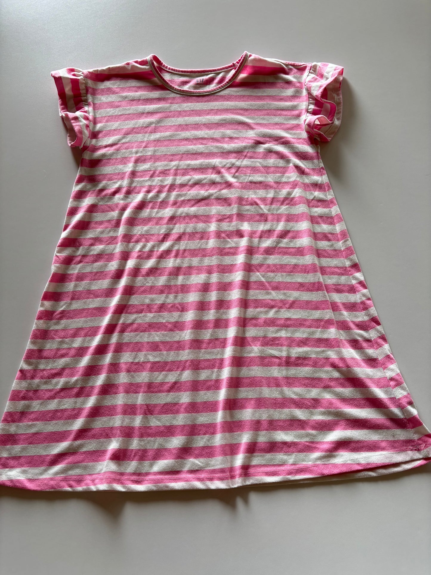 Pink Striped Bell Sleeve Nightie