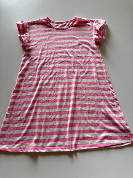Pink Striped Bell Sleeve Nightie