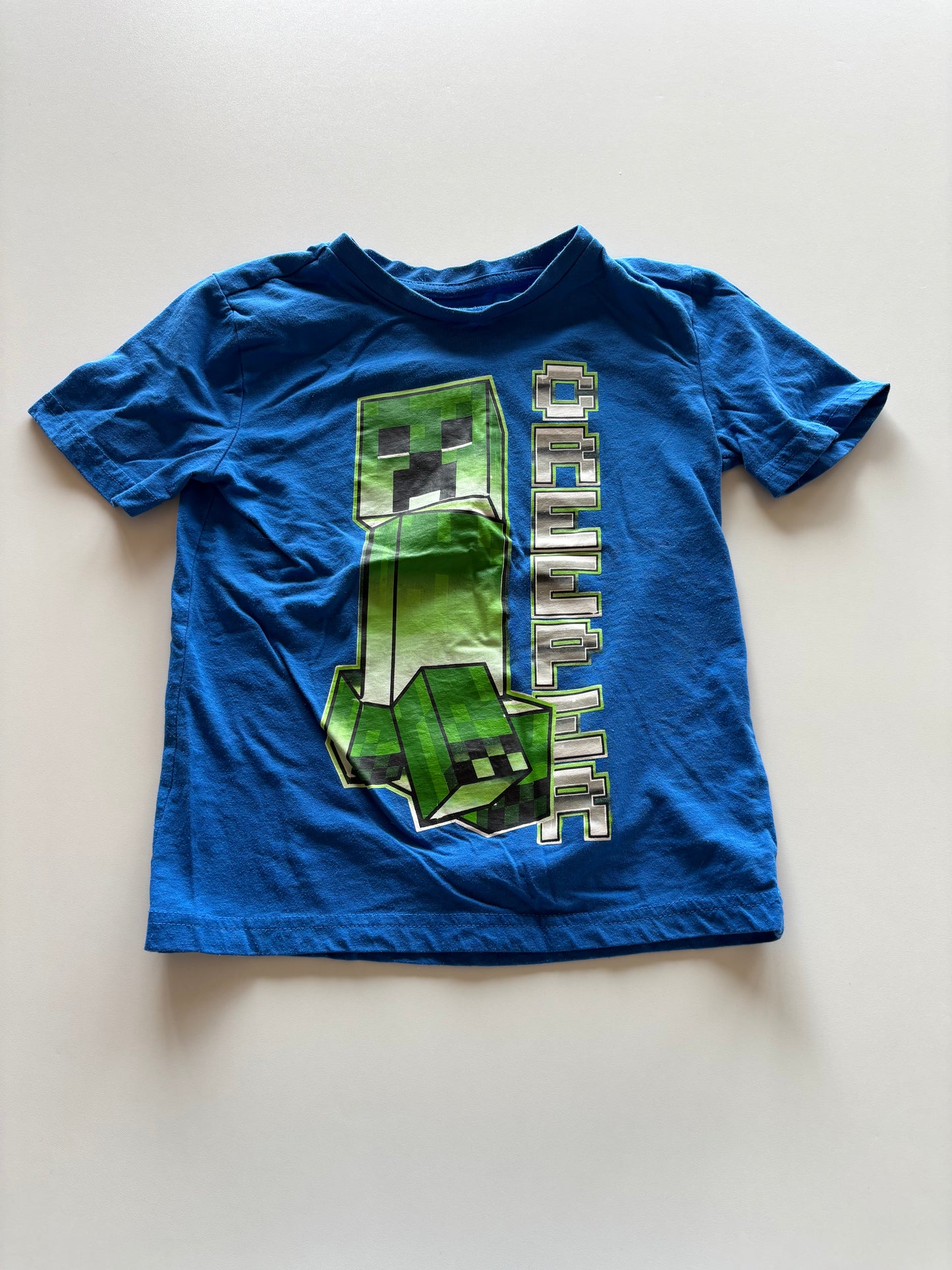 Blue Minecraft Creeper Tee