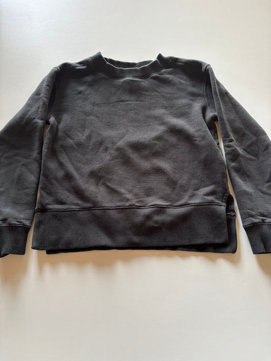 Black Boxy Crewneck Sweater