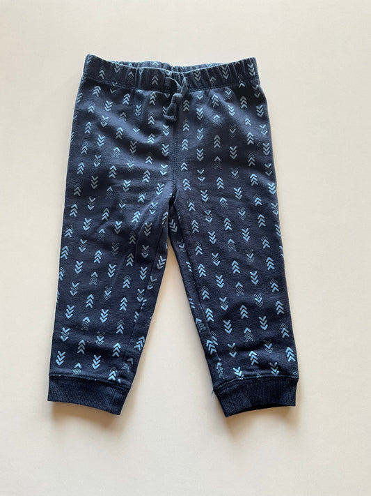Blue Arrow Patterned Joggers