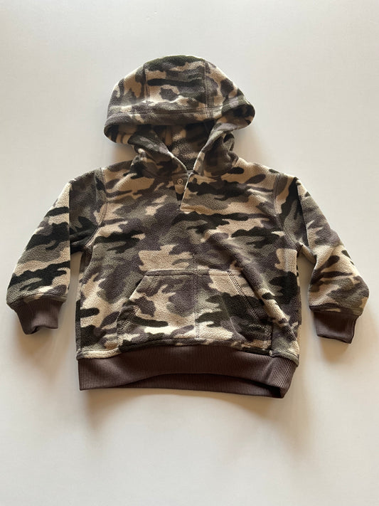 Brown Camo Fleece Hoodie