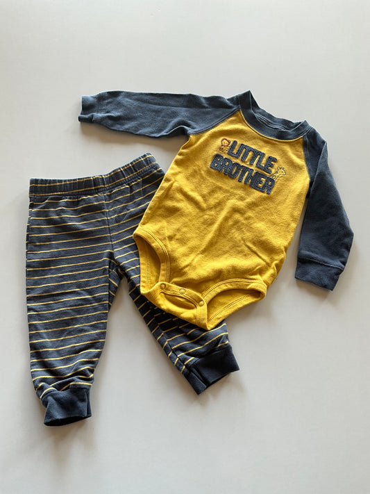 2pc Yellow & Grey Little Brother Set
