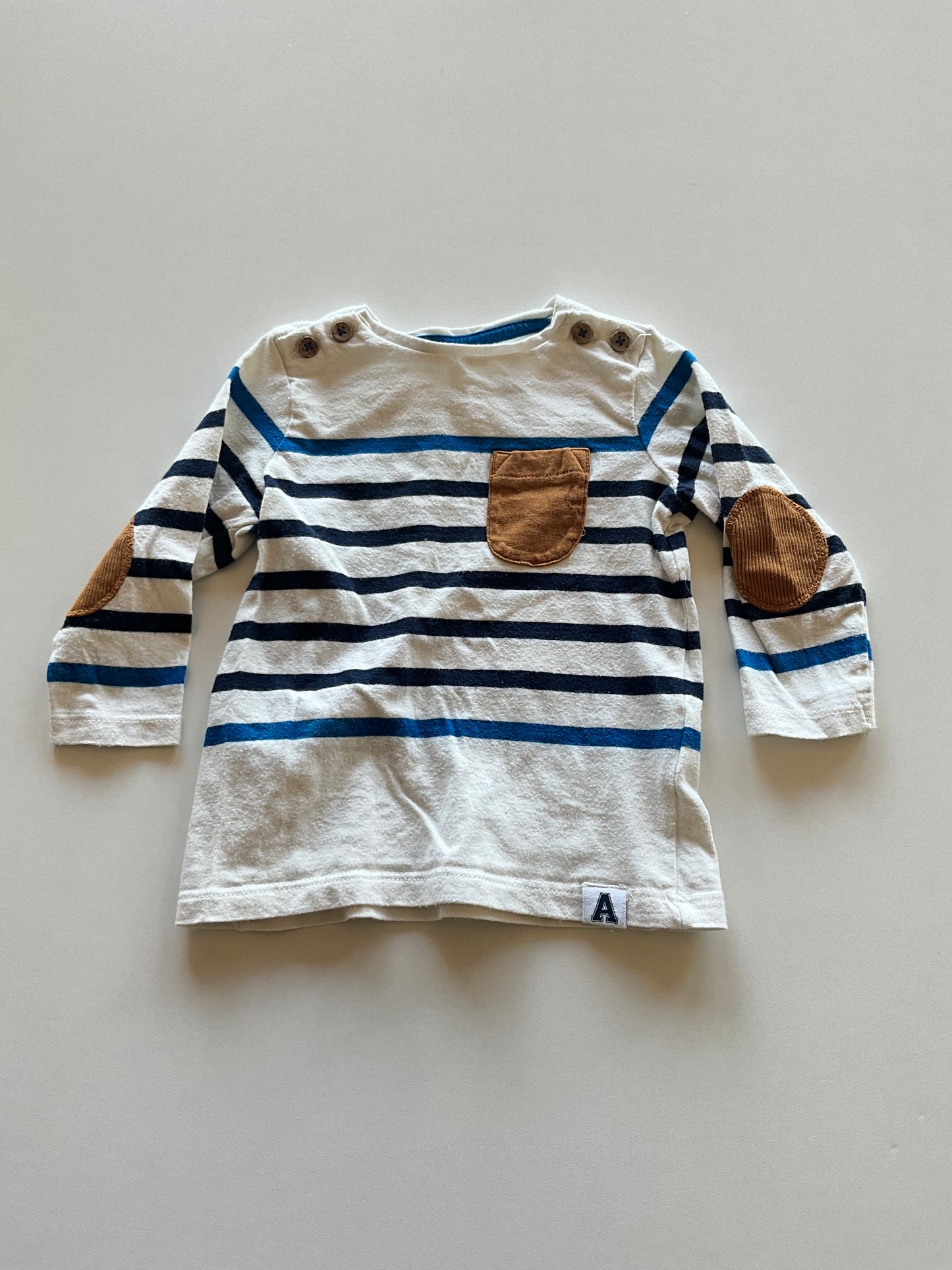 White & Blue Striped Shirt
