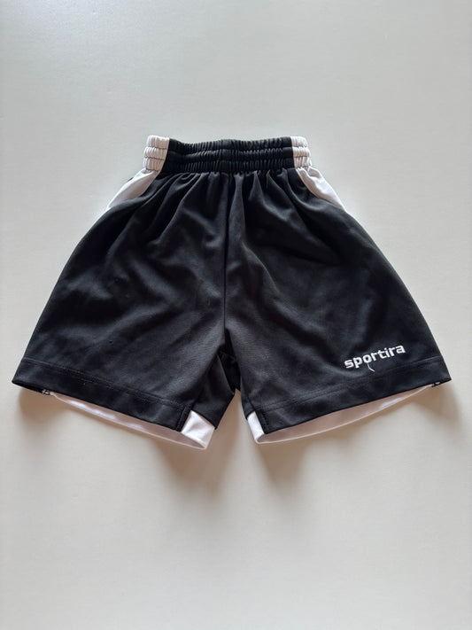 Black & White Athletic Shorts