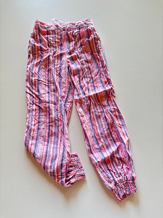 Pink Striped Lightweight Joggers