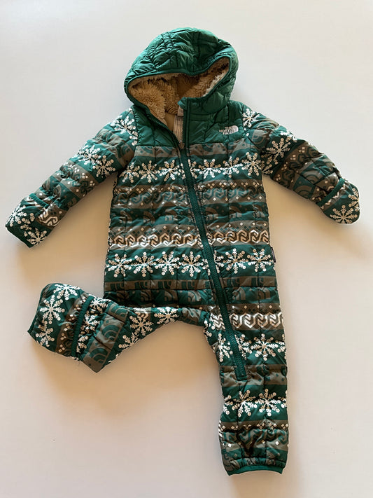 Green Patterned Snow Suit