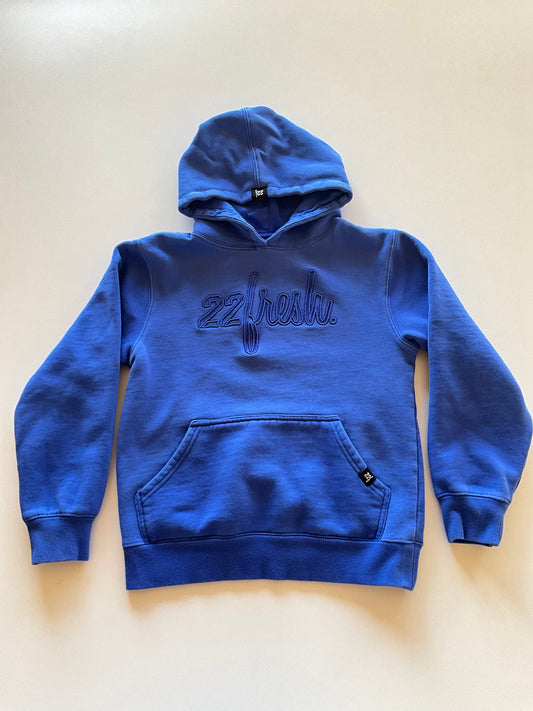 Blue Embroidered 22Fresh Hoodie