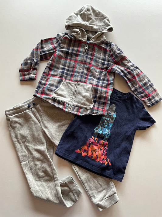 3pc Plaid Outfit