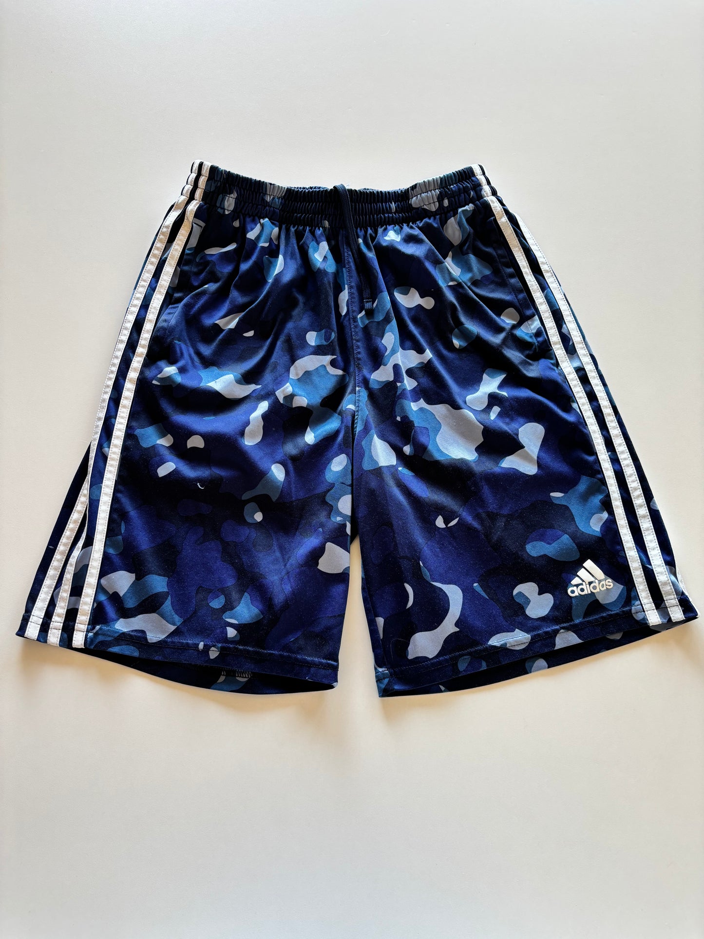 Blue Camo Adidas Athletic Shorts