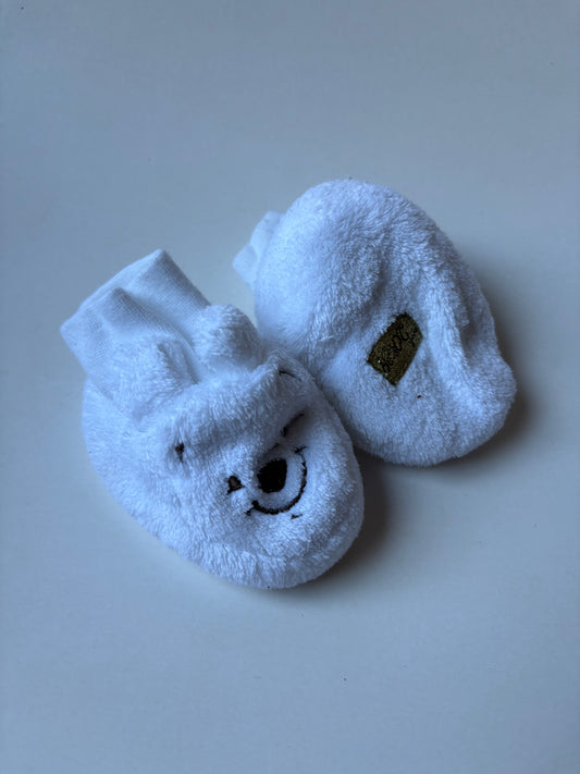 White Pooh Bear Slippers