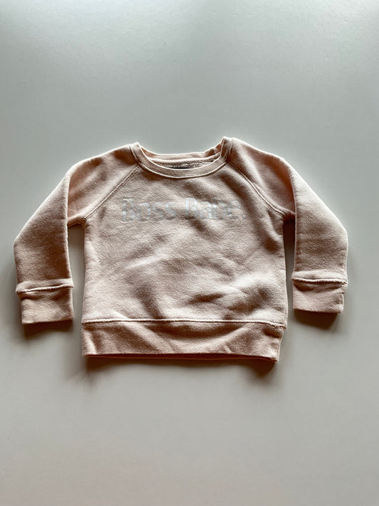 Almond Coloured Boss Babe Crewneck
