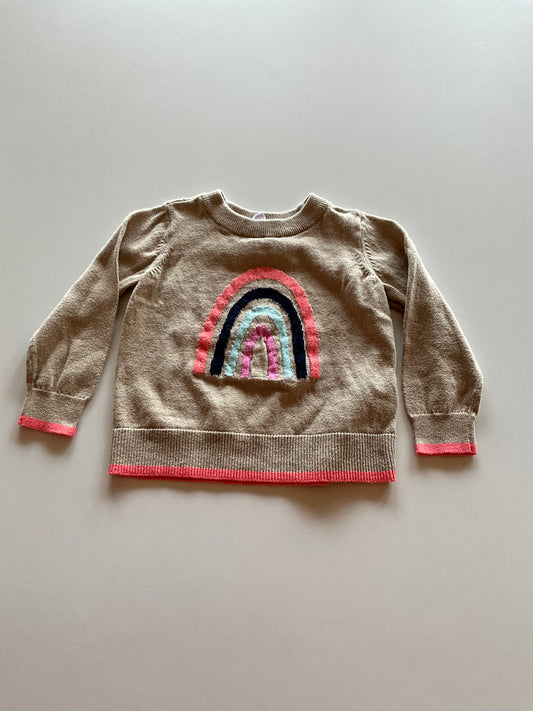 Taupe Rainbow Sweater