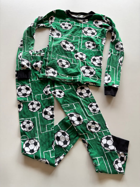 2pc Green Soccer Pajamas