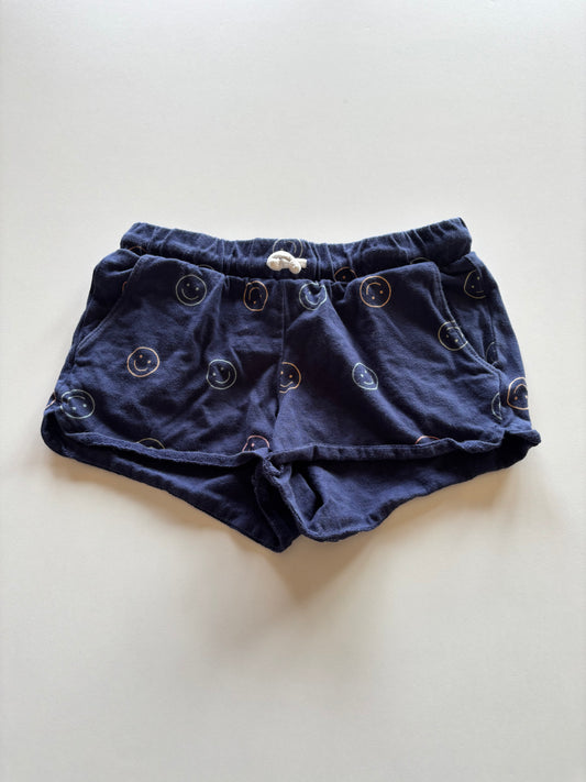 Navy Smiley Shorts