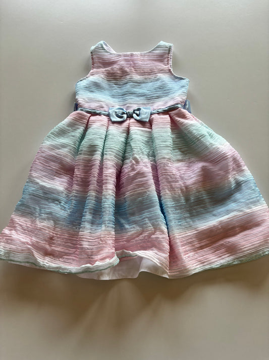 Pastel Striped Party Dress