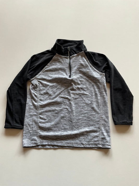 Black & Grey Melange Athletic 1/4 Zip