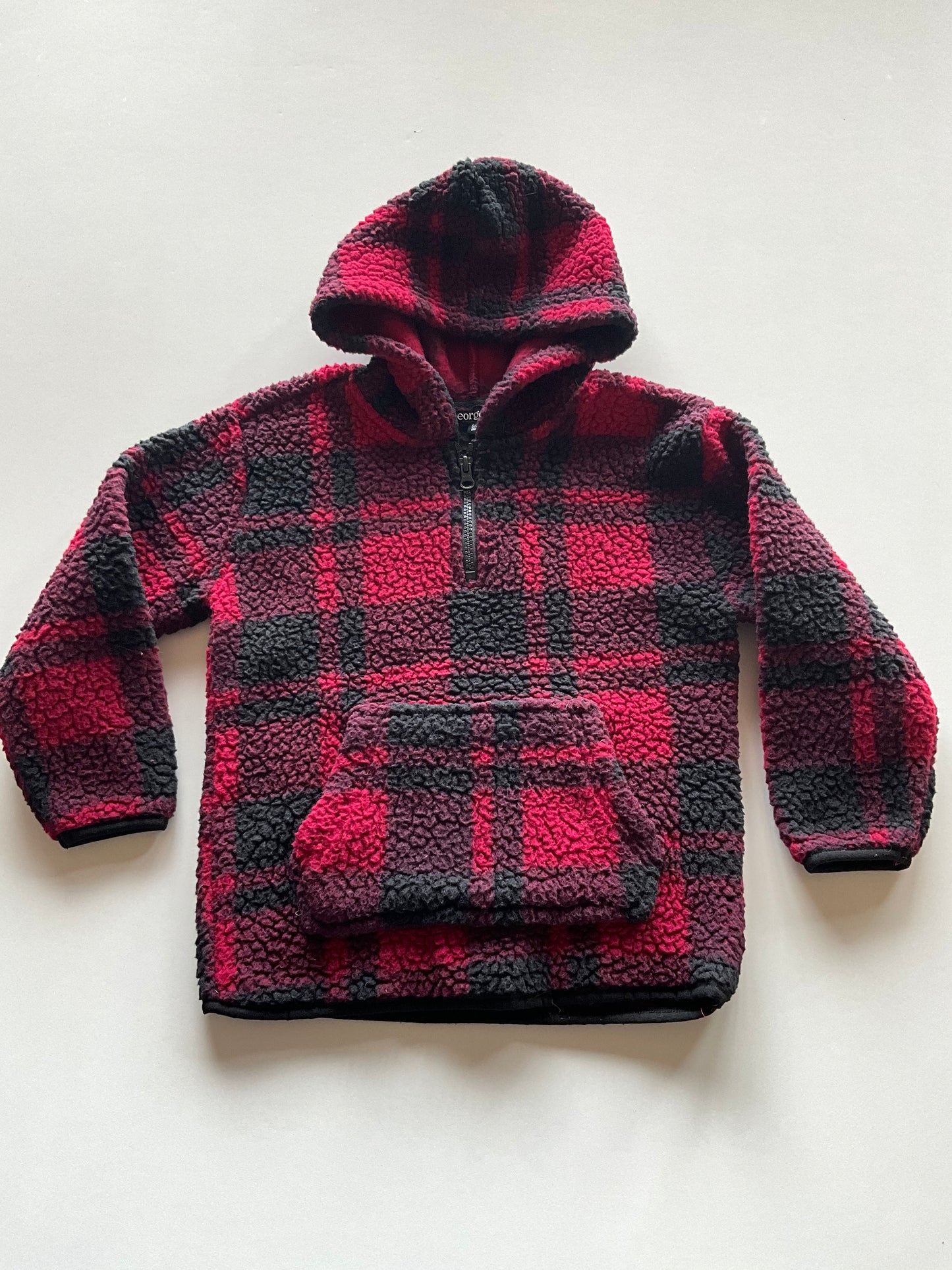 Buffalo Plaid Teddy Fleece Pullover