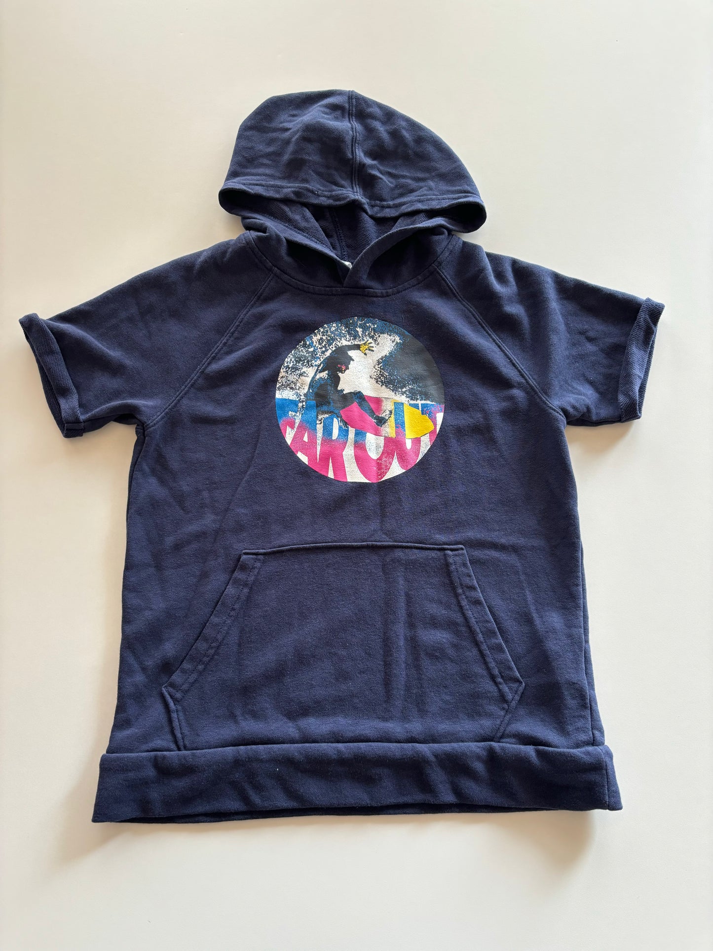 Hooded Far Out Surfing Tee