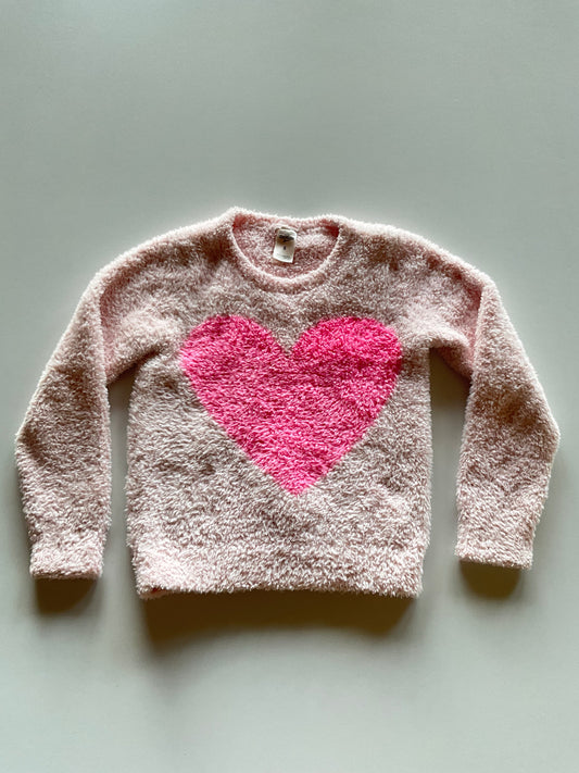 Super Cozy Pink Heart Crewneck