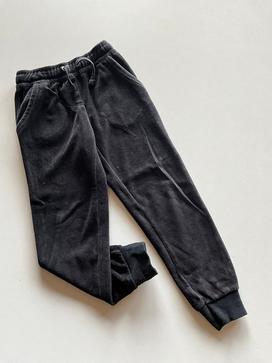 Black Velour Joggers