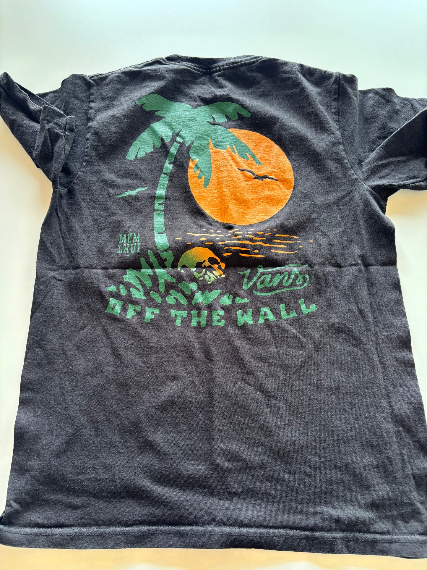 Black Green & Orange Vans Tee