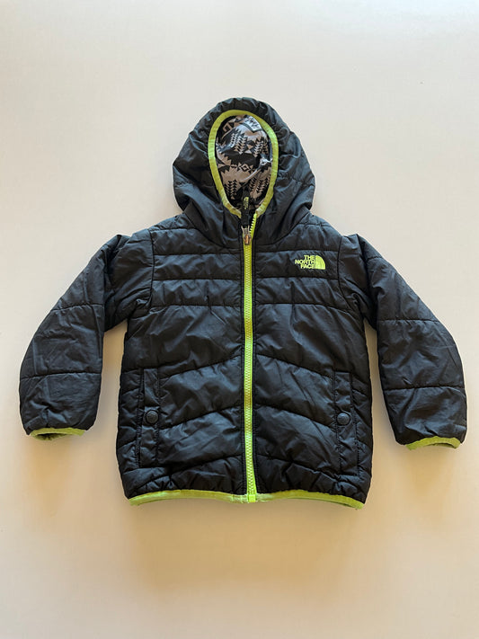 Black & Grey Patterned NF Reversible Jacket