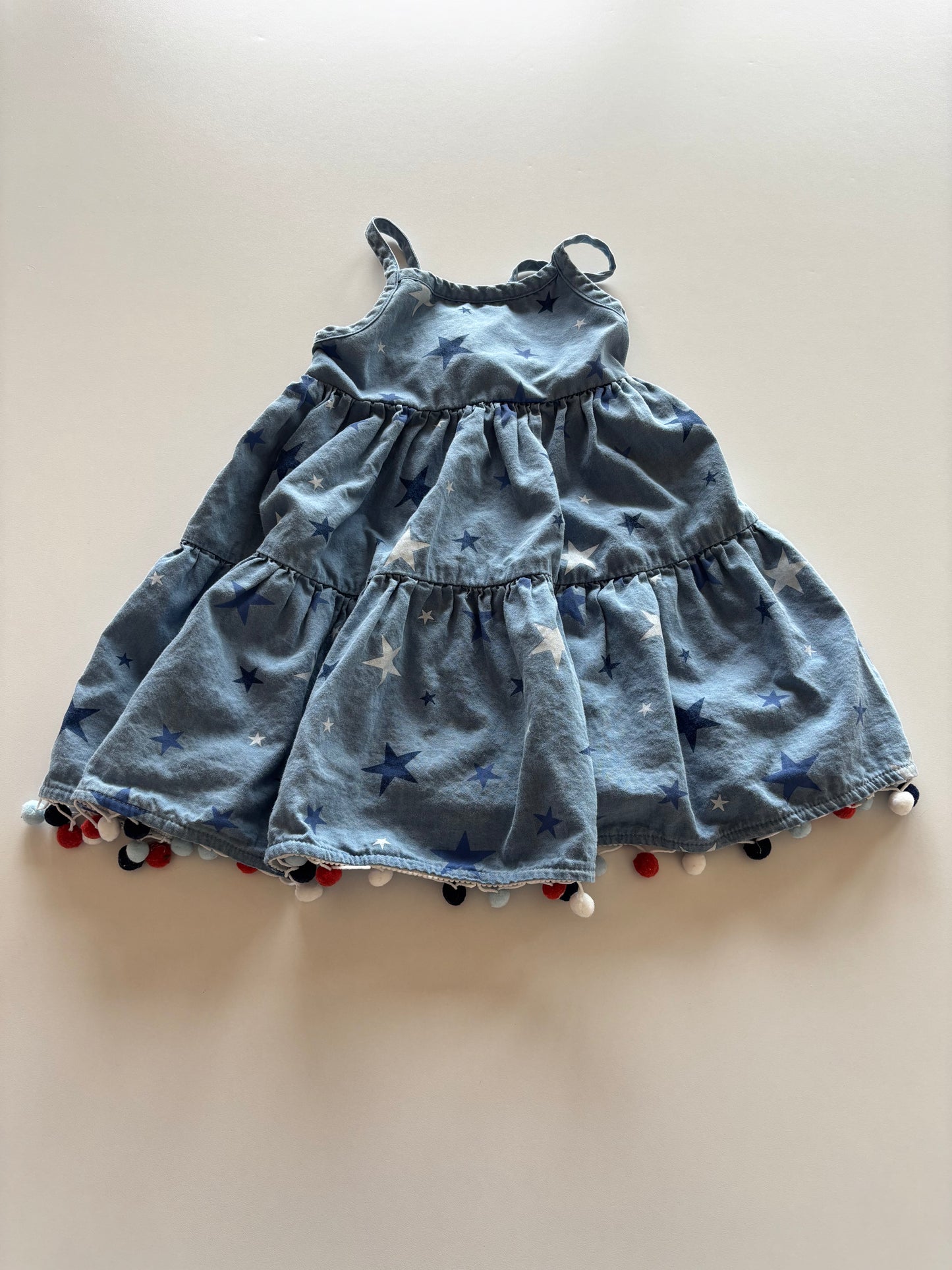 Blue Star Chambray Dress