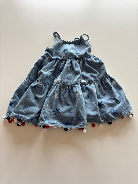 Blue Star Chambray Dress
